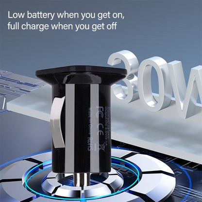 Chargeur de voiture haute performance double port USB 2.1A + 1A pour iPad Air 2 & Air & 4, iPhone 6 & 6 Plus & 5C & 5S & 4 & 4S, iPod touch, tablette / série Note Galaxy et autres téléphones portables, navigateurs