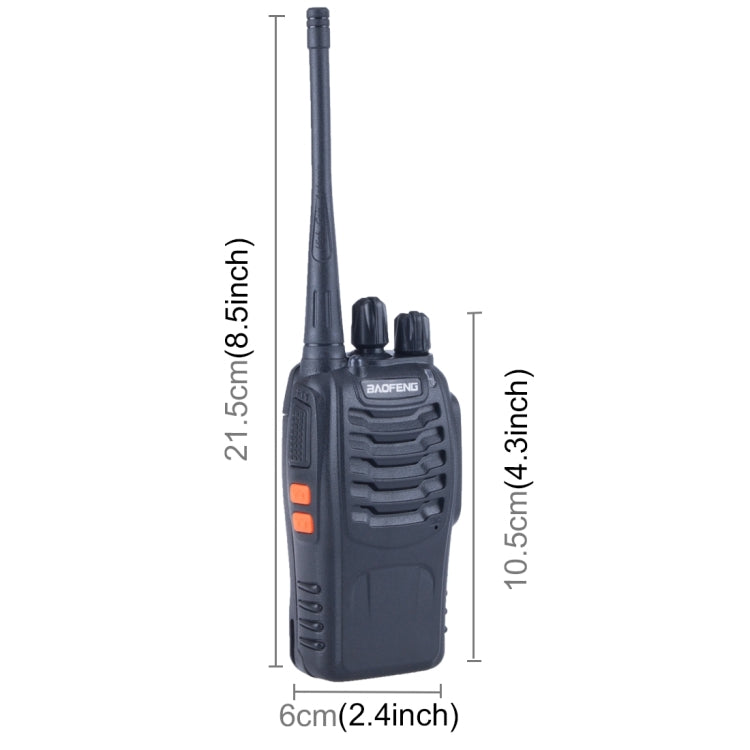 2 PCS BAOFENG BF-888S Portable CB Radio Walkie Talkie Retevis UHF 5W 16CH Radio FM Transceiver