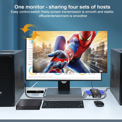 4-PORT KVM Switch, 4 Ports, 4 Ports (with USB)