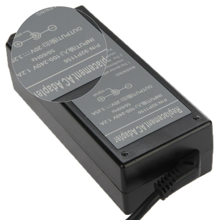 65W 20V 3.25A AC Adapter for IBM / Lenovo Thinkpad Notebook Laptop, Output Tips: 7.9mm x 5.5mm, 3.25A