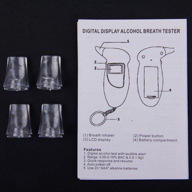 LCD Digital Alcohol Tester Breathalyzer, Alcohol Tester 2