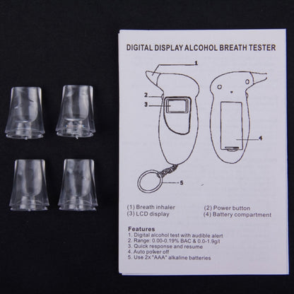 LCD Digital Alcohol Tester Breathalyzer, Alcohol Tester 2