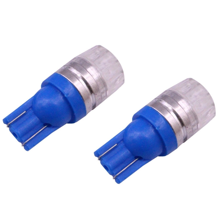 2 PCS T10 1.5W 60LM 1 LED Dark Blue COB LED Brake Light for Vehicles, DC12V