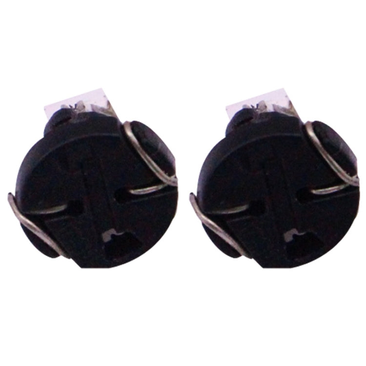 2 PCS T3 White Light 0.1W 5LM 1 LED SMD 3528 LED Instrument Light Bulb Dashboard Light for Vehicles, DC 12V, T3 0.1W