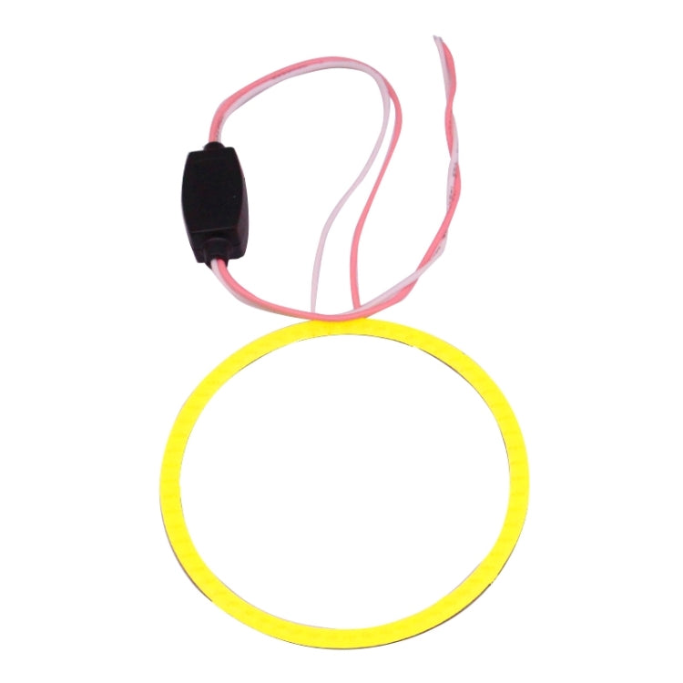 70mm 5W 180LM Angel Eyes Circles Car Headlight COB LED Lights for Vehicles, DC 12-24V, 70mm White Light, 70mm Blue Light