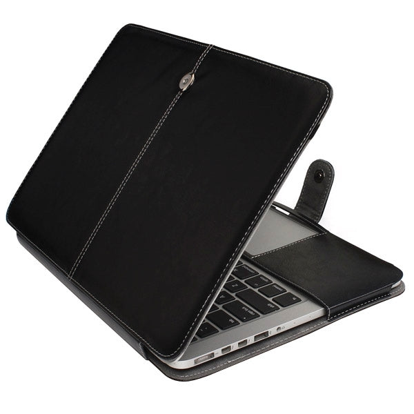 Notebook Leather Case with Snap Fastener for 13.3 inch MacBook Pro Retina