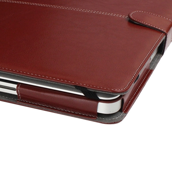 Notebook Leather Case with Snap Fastener for 15.4 inch MacBook Pro