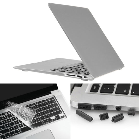 ENKAY pour Macbook Air 13,3 pouces (version américaine) / A1369 / A1466 Hat-Prince 3 en 1 coque de protection rigide mate en plastique avec protection de clavier et bouchon anti-poussière pour ports