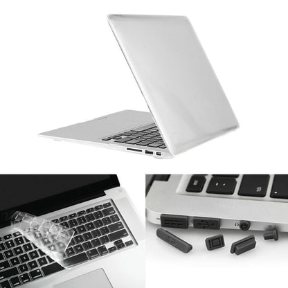 ENKAY pour Macbook Air 11,6 pouces (version US) / A1370 / A1465 Étui de protection rigide en plastique transparent 3 en 1 Hat-Prince avec protection de clavier et bouchon anti-poussière pour ports