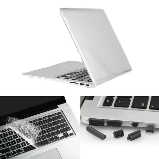ENKAY pour Macbook Air 11,6 pouces (version US) / A1370 / A1465 Étui de protection rigide en plastique transparent 3 en 1 Hat-Prince avec protection de clavier et bouchon anti-poussière pour ports
