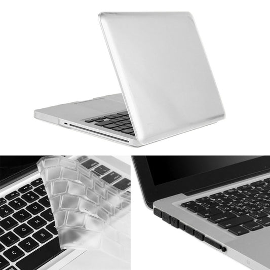 ENKAY pour Macbook Pro 13,3 pouces (version US) / A1278 Coque de protection rigide en plastique transparent 3 en 1 Hat-Prince avec protection de clavier et bouchons anti-poussière pour ports