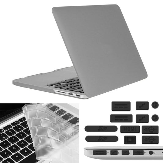 ENKAY pour Macbook Pro Retina 13,3 pouces (Version US) / A1425 / A1502 Hat-Prince 3 en 1 coque de protection rigide givrée en plastique avec protection de clavier et bouchon anti-poussière de port