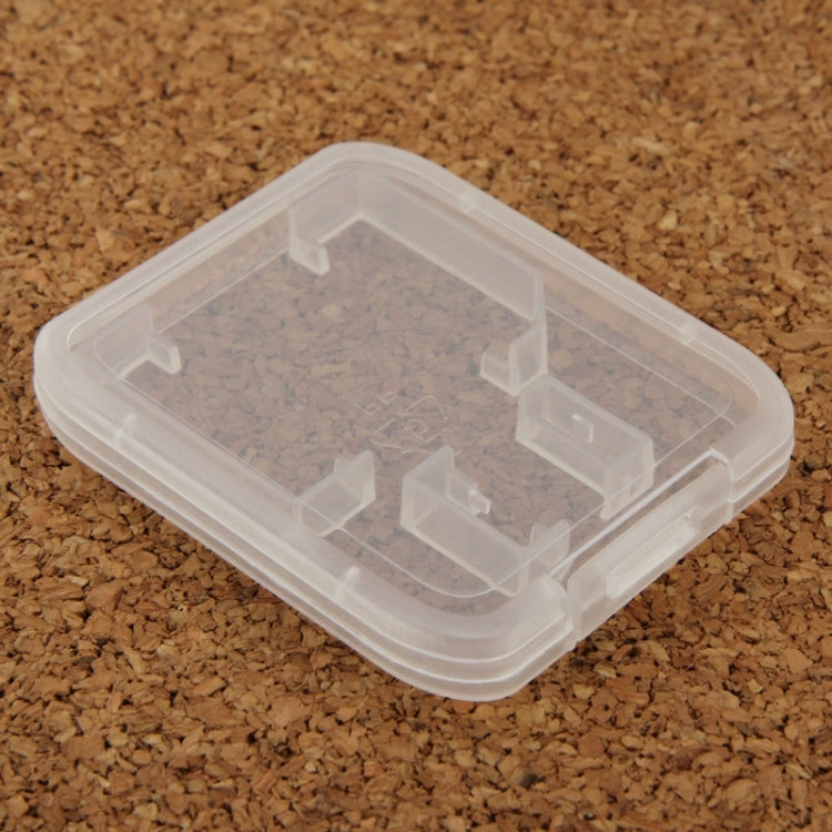 100Pcs Transparent Plastic Storage Card Box for SD Card + TF Card, SD+TF Card