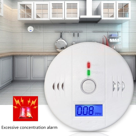 Détecteur de gaz de monoxyde de carbone avec capteur CO, unité LCD, testeur d'alarme de sécurité CO999