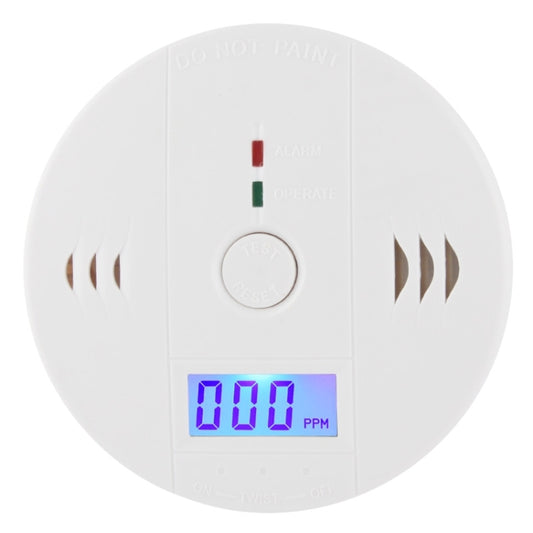 Détecteur de gaz de monoxyde de carbone avec capteur CO, unité LCD, testeur d'alarme de sécurité CO999