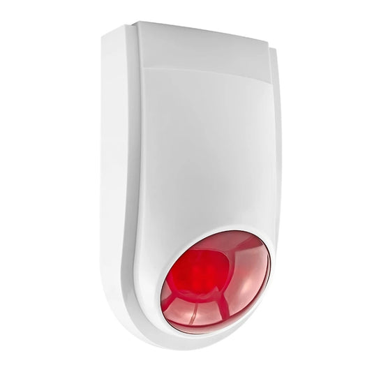Sirène extérieure avec flash rouge, peut être utilisée comme batterie de secours 1,2 A 12 V, PA-100, PA-100 rouge