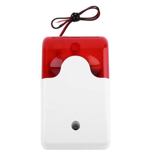 Mini sirène stroboscopique filaire rouge pour alarme de sécurité cambrioleur, Mini