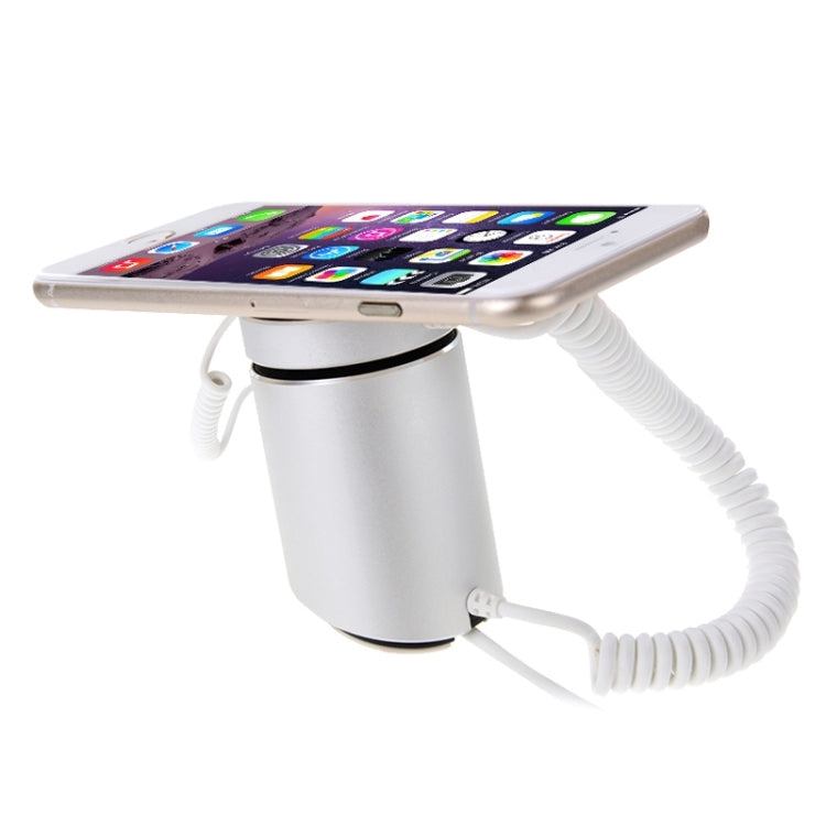 Zylindrischer Ausstellungsständer, digitales Sicherheitssystem, Einbruch-/Diebstahlalarm mit Passwort-Fernbedienung für iPhone & iPod & iPad mit 8-Pin-Anschluss, zylindrisch