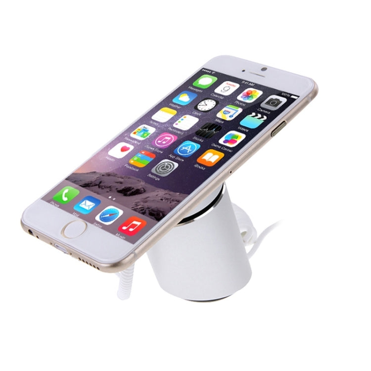 Zylindrischer Ausstellungsständer, digitales Sicherheitssystem, Einbruch-/Diebstahlalarm mit Passwort-Fernbedienung für iPhone & iPod & iPad mit 8-Pin-Anschluss, zylindrisch