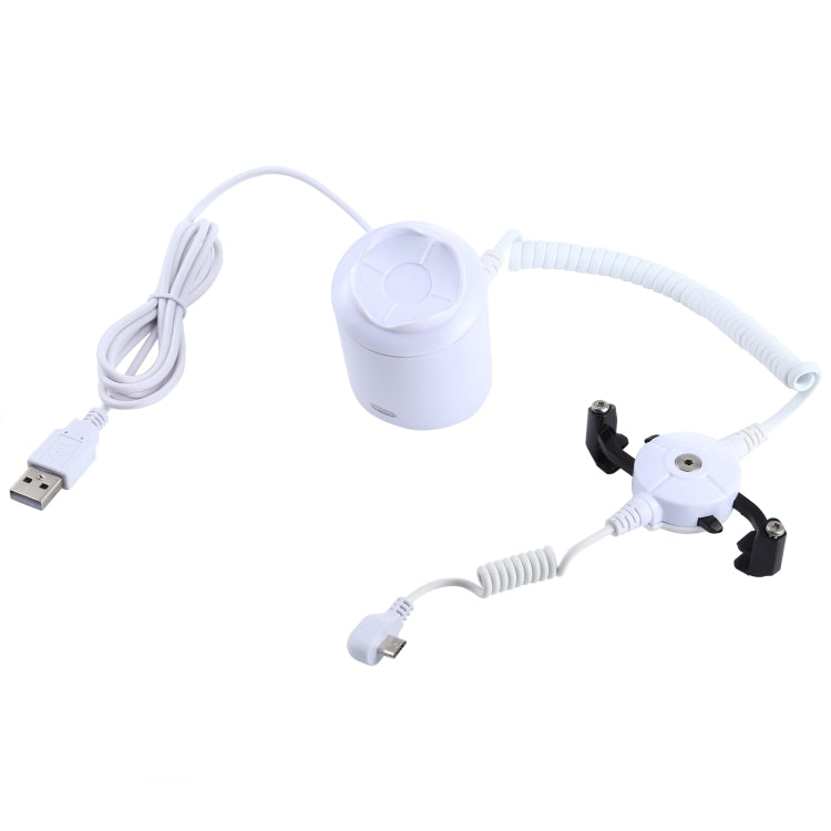 Système de sécurité pour support d'écran cylindrique Alarme antivol / Support d'écran antivol avec télécommande infrarouge pour smartphones avec port Micro-USB, cylindrique ABS Micro-USB
