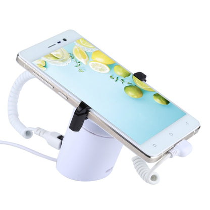 Système de sécurité pour support d'écran cylindrique Alarme antivol / Support d'écran antivol avec télécommande infrarouge pour smartphones avec port Micro-USB, cylindrique ABS Micro-USB