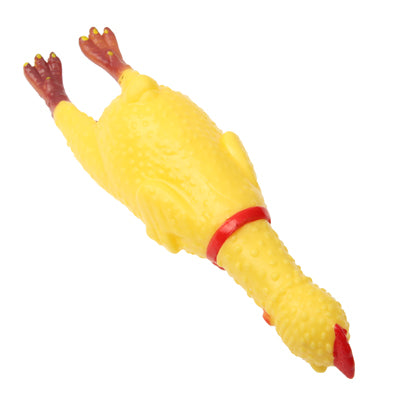 17 cm Intéressant jouet anti-stress Poulet criard hurlant, cadeau à presser de 17 cm