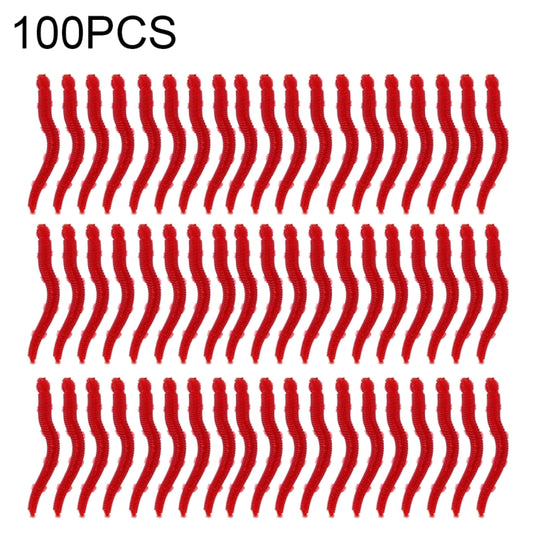 100 PCS Artificial Earthworm Fishing Lures Soft Silicone Worms Fishing Bait
