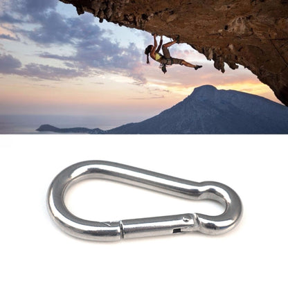 Mousqueton en acier inoxydable M7 à ressort multifonction pour l'alpinisme, boucle de verrouillage, crochet de camping pour corde, diamètre intérieur : 6,84 mm, M7