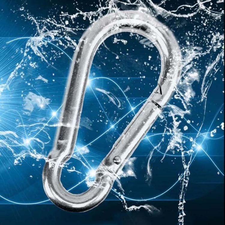 Mousqueton en acier inoxydable M7 à ressort multifonction pour l'alpinisme, boucle de verrouillage, crochet de camping pour corde, diamètre intérieur : 6,84 mm, M7