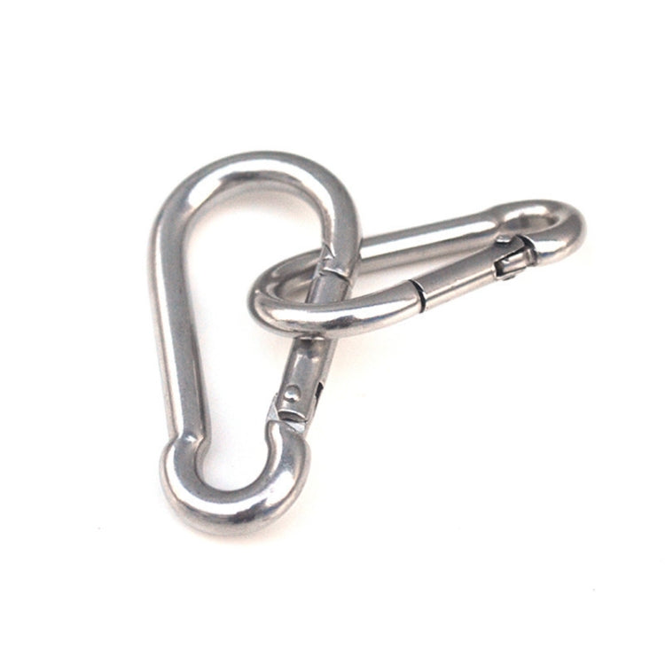 Mousqueton M6 en acier inoxydable, crochet à ressort, multi-outils, boucle d'alpinisme, verrouillage, crochet de camping pour corde, diamètre intérieur : 5,8 mm, M6