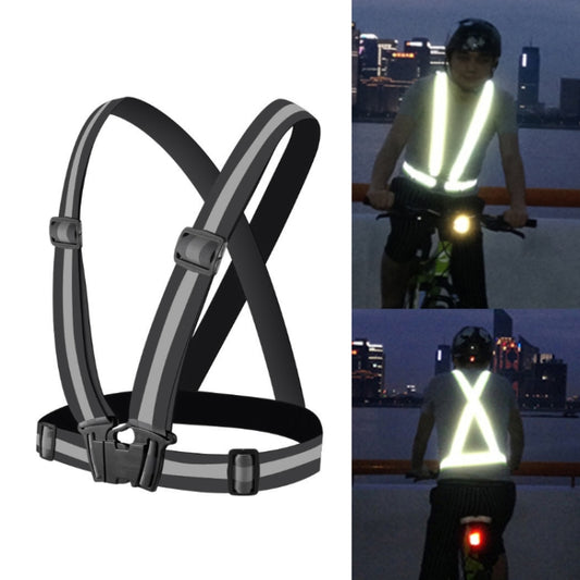 Chaleco de seguridad reflectante flexible para correr de noche