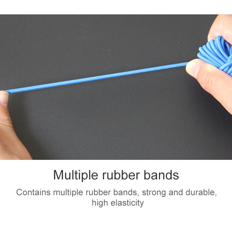 6M Fishing Elastic Rope with Hooks for Fisherman Angler (Random Color Delivery), 6m