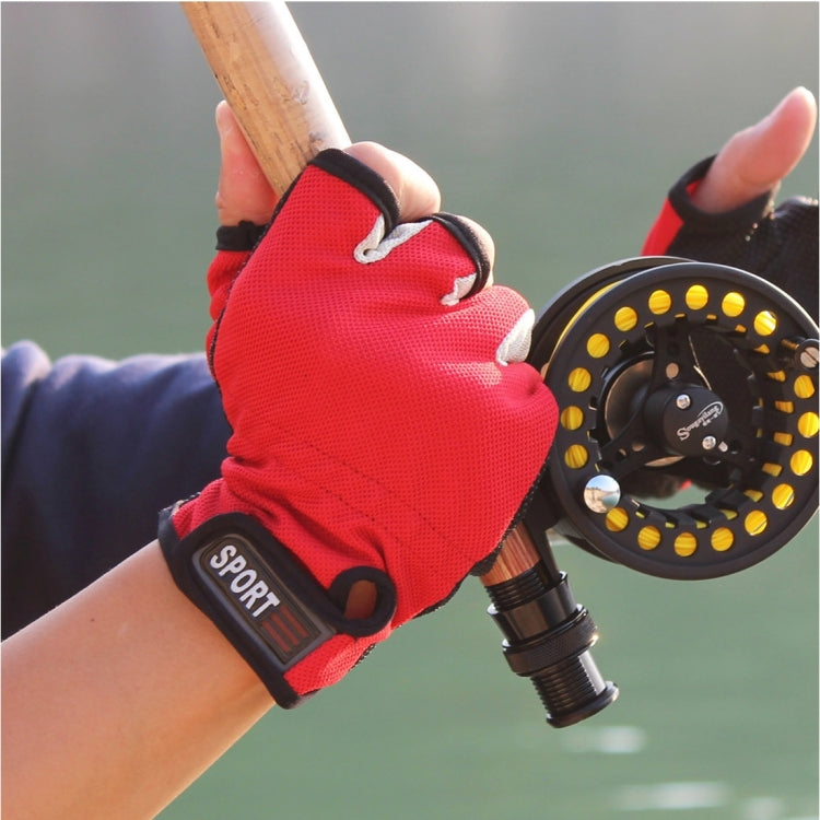 1 paire de gants de pêche respirants antidérapants à trois doigts exposés