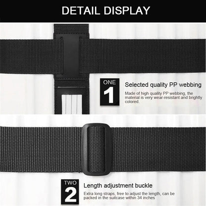 Luggage Strap Cross Belt Adjustable Packing Band Belt Strap with Password Lock for Luggage Travel Suitcase