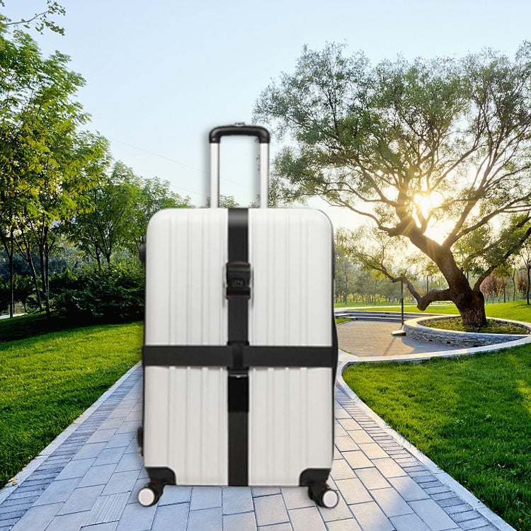 Luggage Strap Cross Belt Adjustable Packing Band Belt Strap with Password Lock for Luggage Travel Suitcase