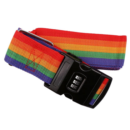 Luggage Strap Cross Belt Adjustable Packing Band Belt Strap with Password Lock for Luggage Travel Suitcase