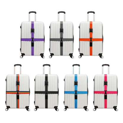 Luggage Strap Cross Belt Adjustable Packing Band Belt Strap with Password Lock for Luggage Travel Suitcase