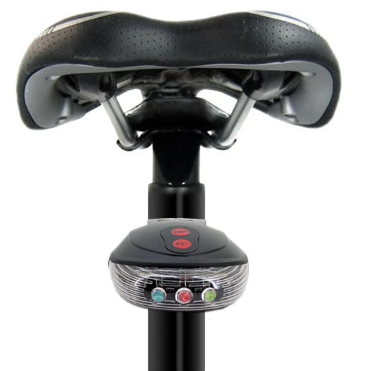 Shell Shape Bicycle Safety Rear Warning Tail Light with 2 Laser Beams and Colorful Lights, Shell Shape Colorful Lights