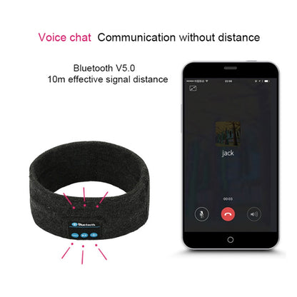 My-Call Bluetooth V5.0 Headsfree Sport Headband Music Headwear for iPhone 6 & 6s / iPhone 5 & 5S / iPhone 4 & 4S and Other Bluetooth Devices, usic Headwear Black, Music Headwear Dark Gray, Music Headwear Grey