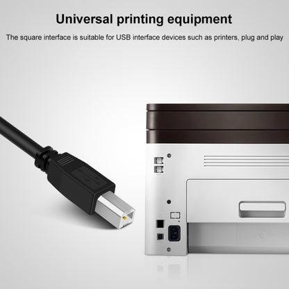 USB 2.0 Type-B Male to USB 2.0 Female Printer / Scanner Adapter Cable for HP, Dell, Epson, Length: 50cm