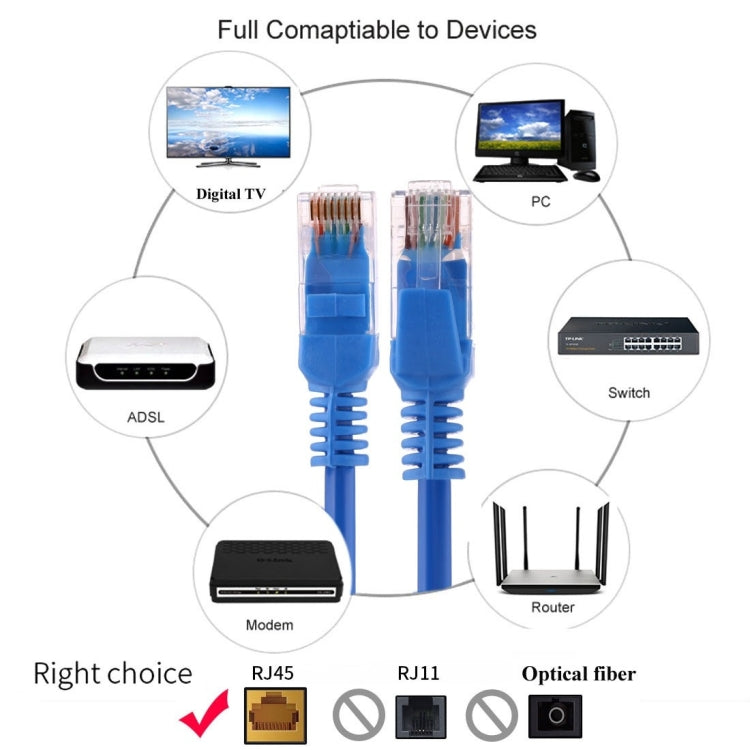 Cat5e Network Cable, Length: 30m, 30m Blue