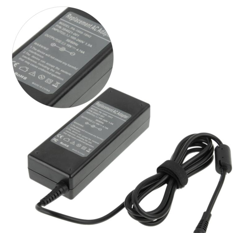 19V 4.74A AC Adapter for HP Networking, Output Tips: 7.4mm x 5.0mm