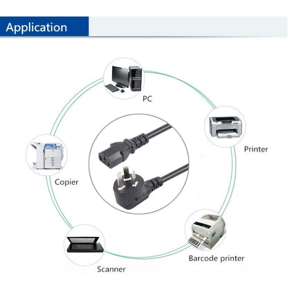 Computer PC Power Cord 3 Pin Cable, Length: 1.8m, AU Plug, 1.8m
