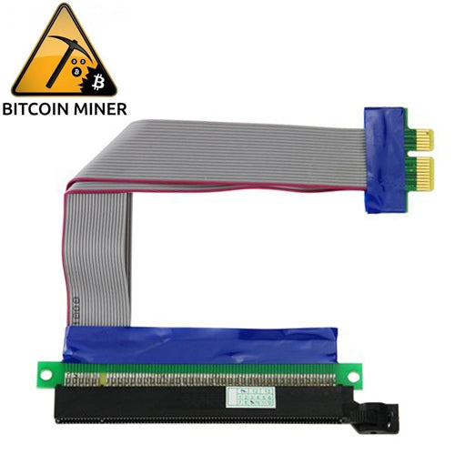 Câble d'extension flexible pour carte adaptateur Riser PCI-E Express 16X vers 1X, 16X vers 1X Longueur: 15cm