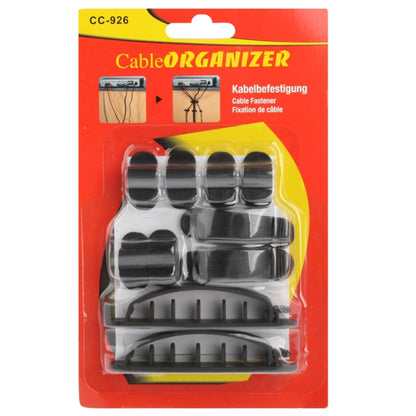 10 in 1 Plastic Flexible Cable Organizer for Electric Wire, CC-926, Random Color Delivery