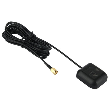 Antenne GPS de véhicule Récepteur actif Base magnétique Adaptateur de montage Antenne connecteur mâle SMA, Longueur de câble : 3m, Connecteur mâle SMA