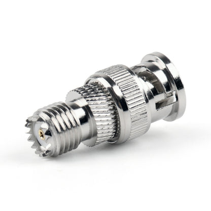 BNC Male + Mini UHF Female Connector RF Coaxial Adapter, Male + Mini UHF