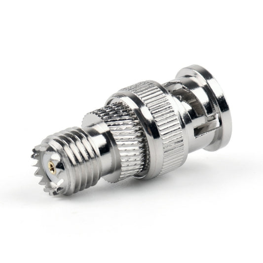 BNC Male + Mini UHF Female Connector RF Coaxial Adapter, Male + Mini UHF