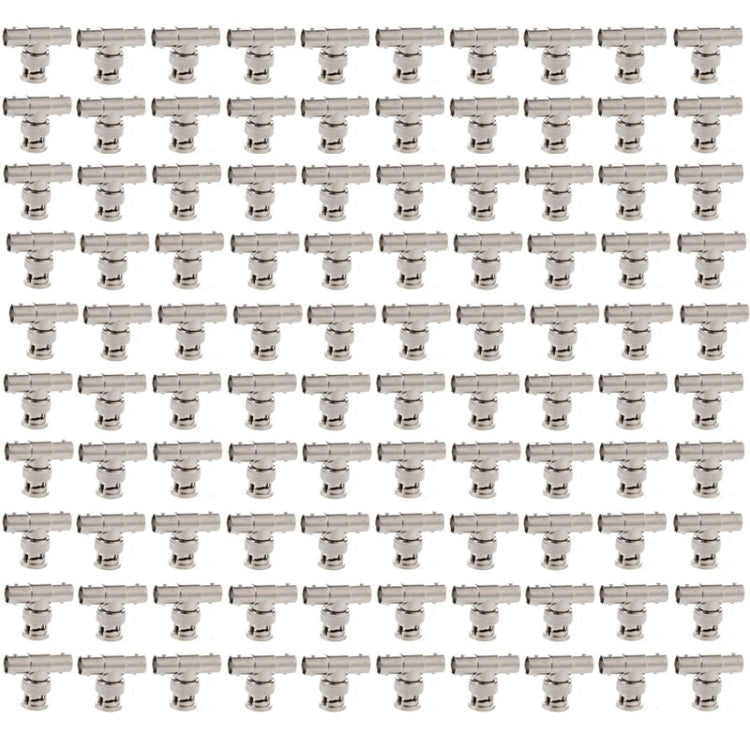 100 PCS UG274U BNC T Type One Male to Dual BNC Female Connector Adapter, UG274U
