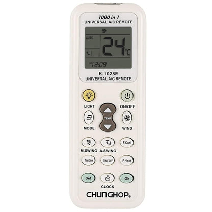 Chunghop K-1028E 1000 in 1 Universal A/C Remote Controller with Flashlight, K-1028E